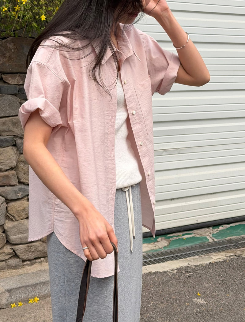 Amygrace - Korean Women Fashion - #shopsmall - Novel Short-Sleeve Shirt - 7
