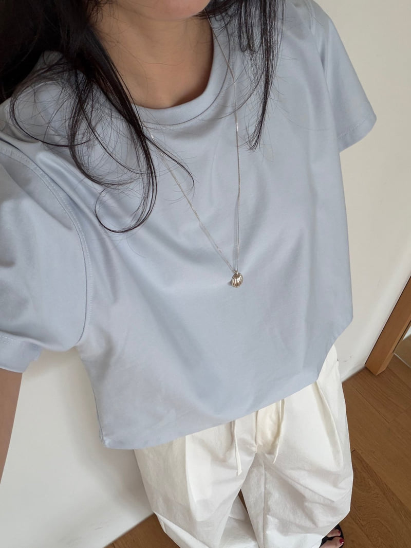 Amygrace - Korean Women Fashion - #shopsmall - Sorona Cropped Tee - 2