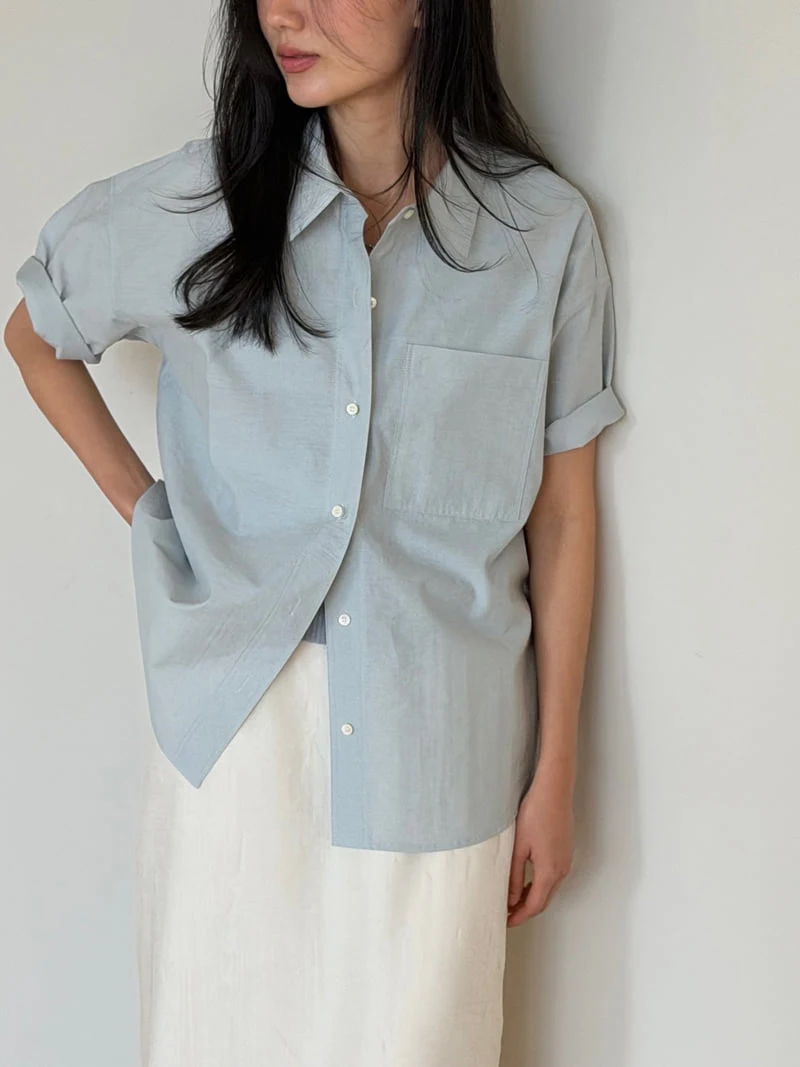 Amygrace - Korean Women Fashion - #thatsdarling - Novel Short-Sleeve Shirt - 8
