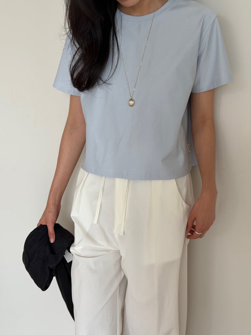 Amygrace - Korean Women Fashion - #thatsdarling - Sorona Cropped Tee - 3