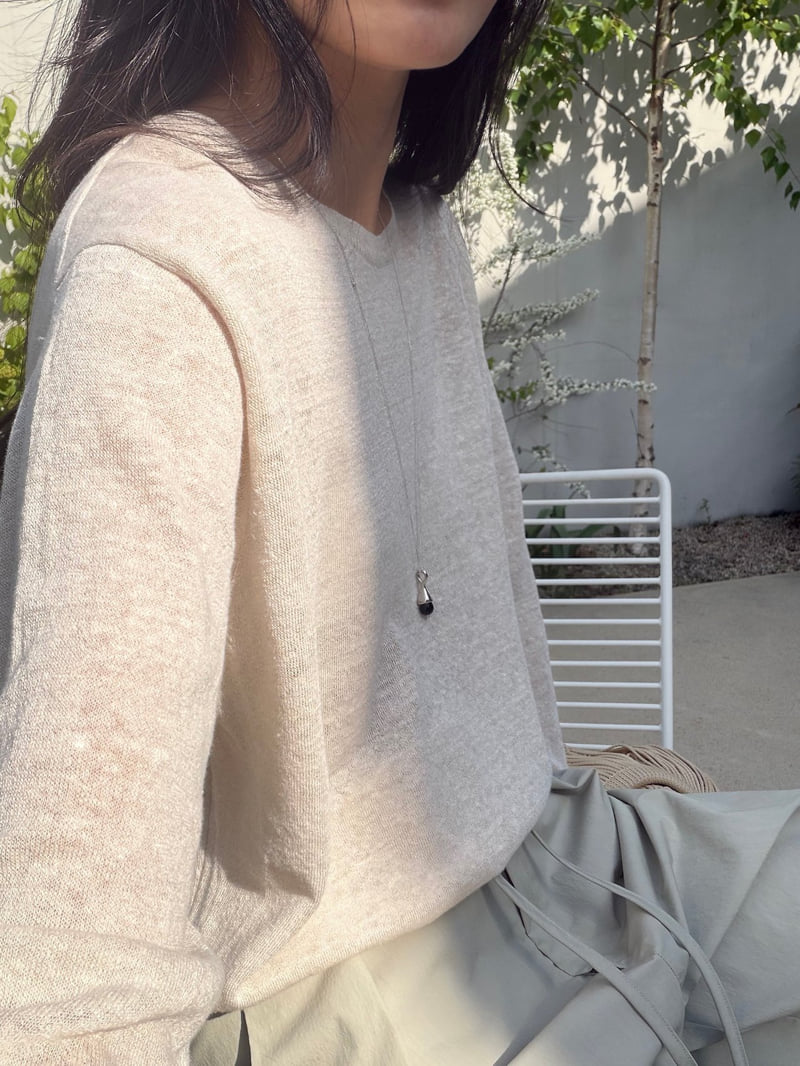 Amygrace - Korean Women Fashion - #thatsdarling - Minimal Summer Knit Top - 2