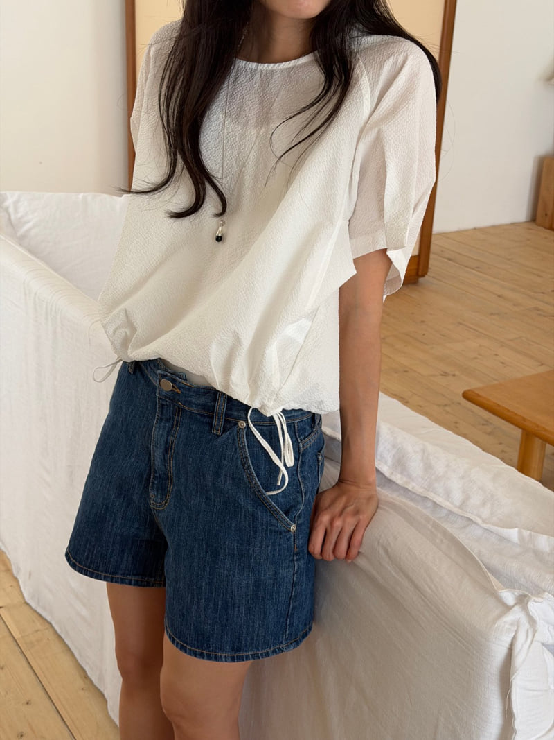 Amygrace - Korean Women Fashion - #shopsmall - Cooling Seersucker Blouse - 4