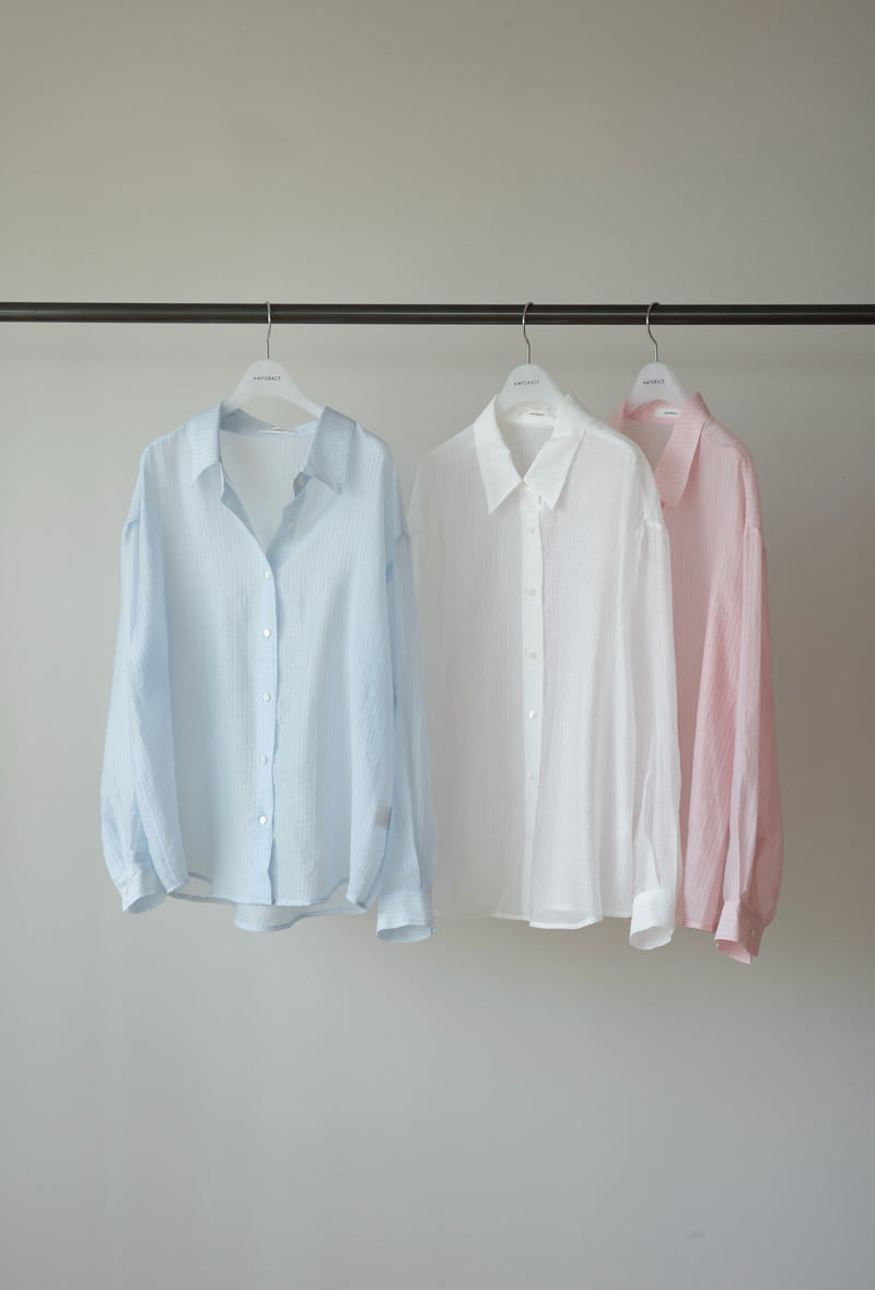 Amygrace - Korean Women Fashion - #thatsdarling - Dolphin Stripe Shirt