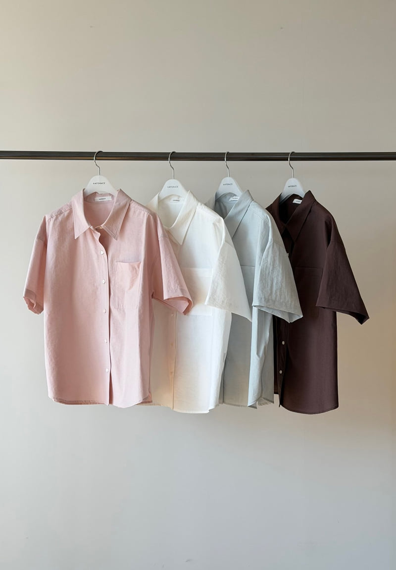 Amygrace - Korean Women Fashion - #thelittlethings - Novel Short-Sleeve Shirt - 9