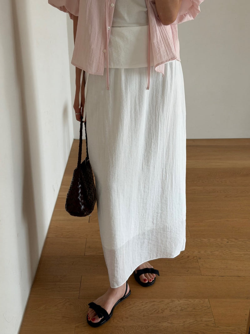 Amygrace - Korean Women Fashion - #thelittlethings - Folder Maxi Skirt - 5