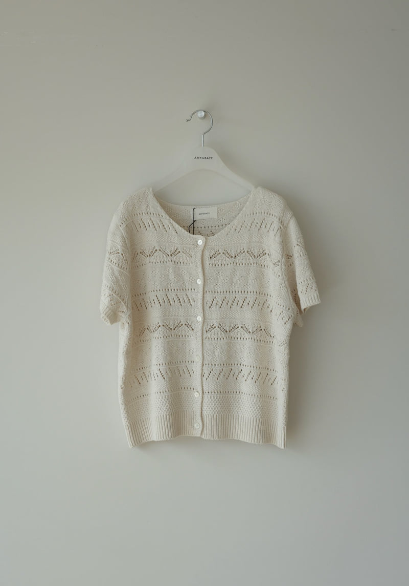 Amygrace - Korean Women Fashion - #thelittlethings - Oat Pointelle Cardigan - 8