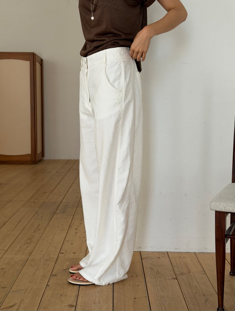 Amygrace - Korean Women Fashion - #thelittlethings - Linen-Cotton Straight Pants - 7