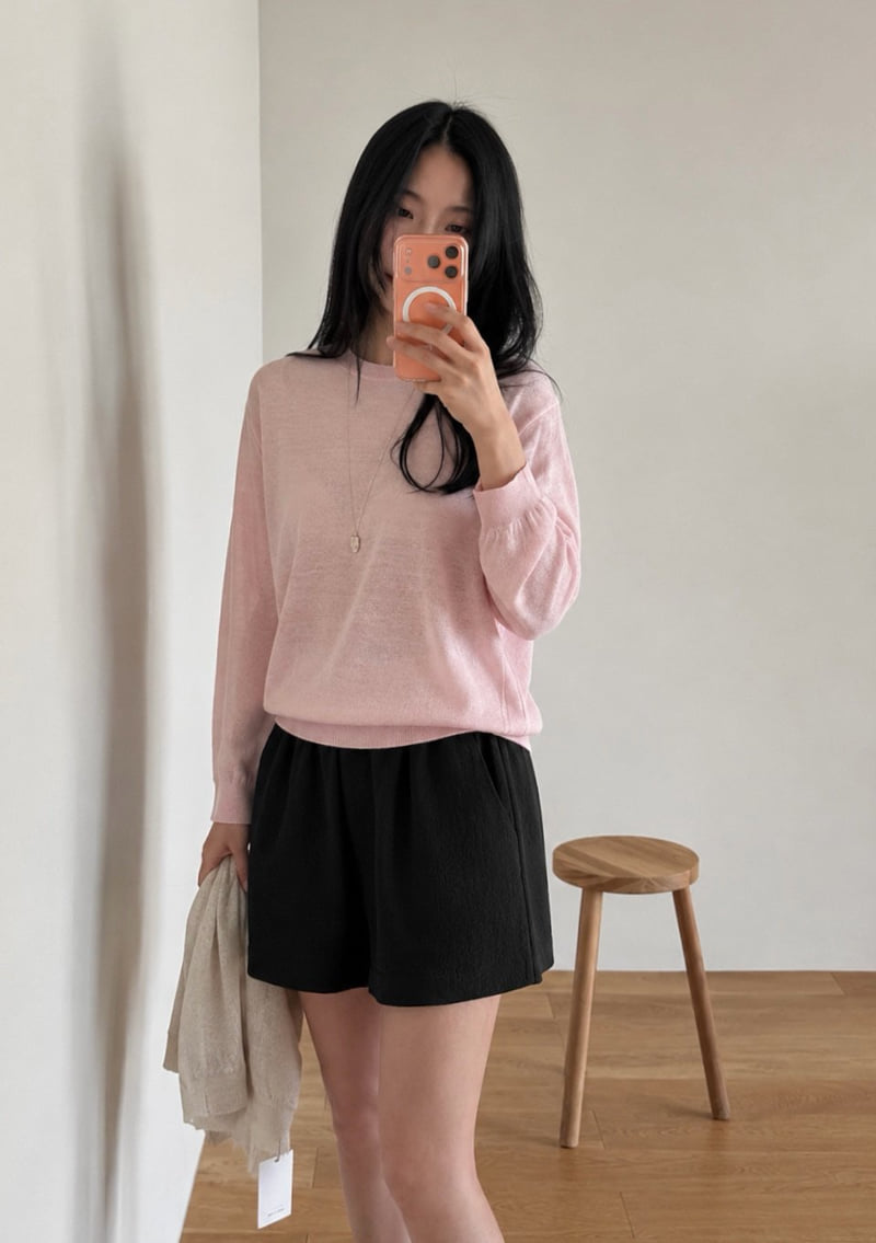 Amygrace - Korean Women Fashion - #thatsdarling - Shine Band-Waist Pants - 4