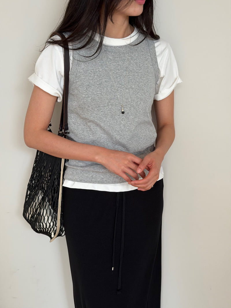 Amygrace - Korean Women Fashion - #vintageinspired - Mingo Cotton Sleeveless Top - 5