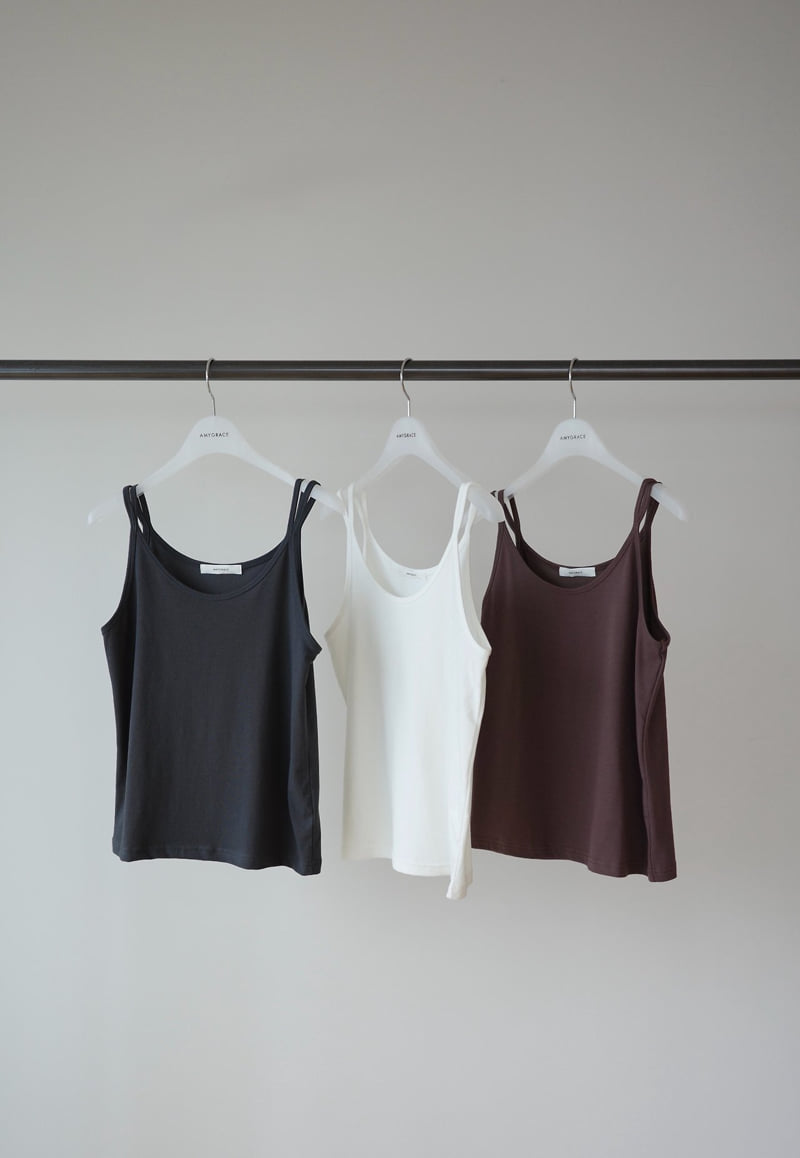 Amygrace - Korean Women Fashion - #vintageinspired - Strappy Sleeveless Top - 2