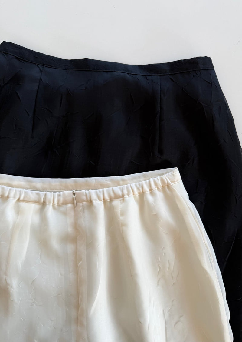 Amygrace - Korean Women Fashion - #womensfashion - Sheer Layered Skirt - 2