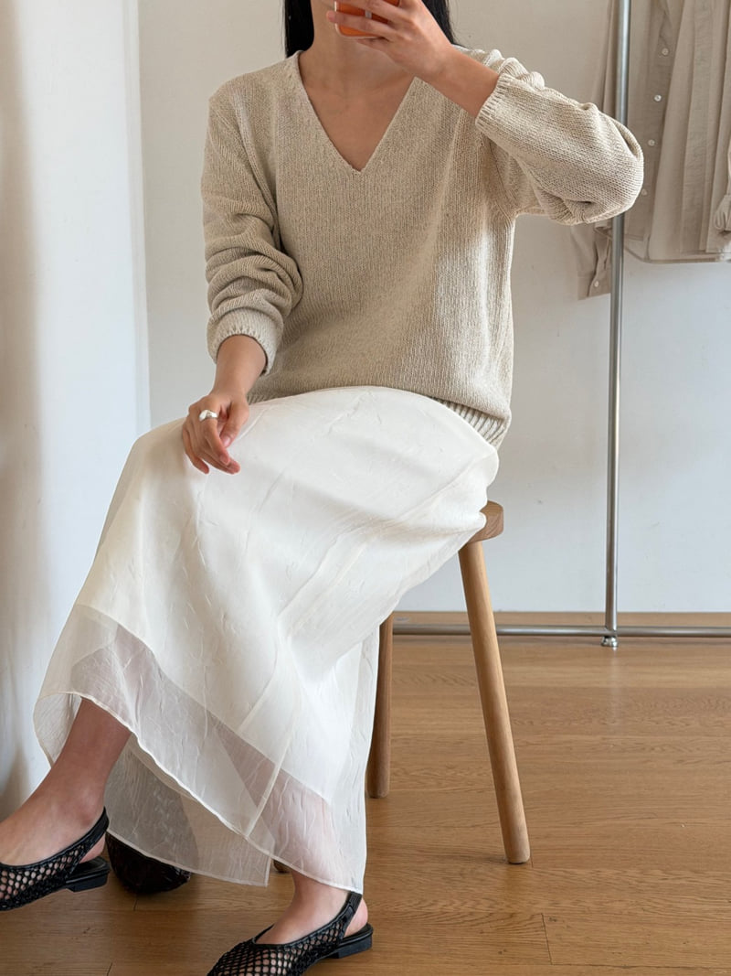 Amygrace - Korean Women Fashion - #momslook - Sheer Layered Skirt - 4