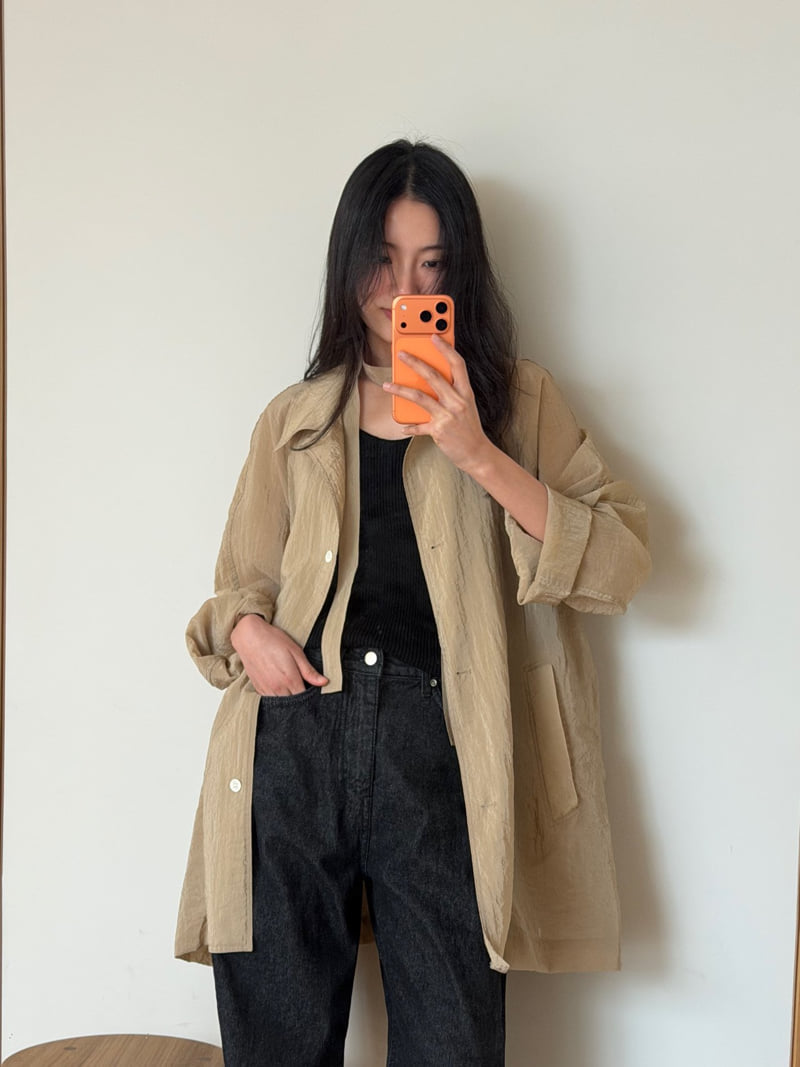 Amygrace - Korean Women Fashion - #womensfashion - Washed Trench Coat