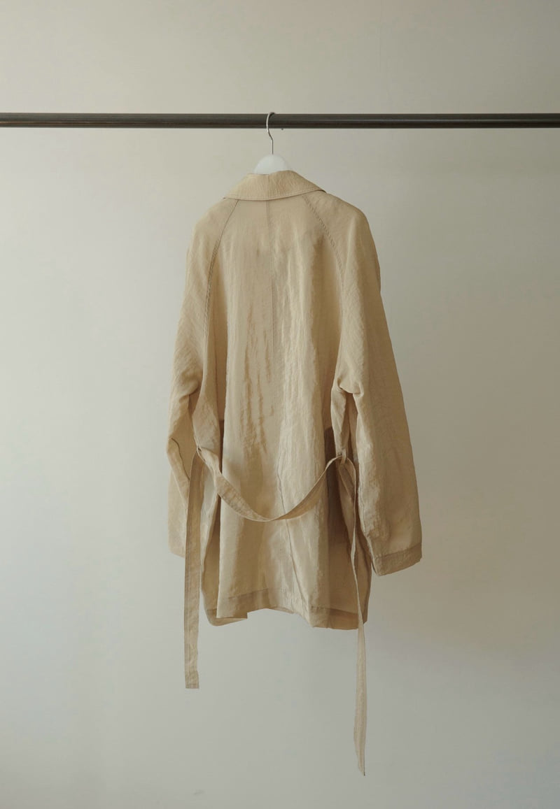 Amygrace - Korean Women Fashion - #womensfashion - Washed Trench Coat - 11