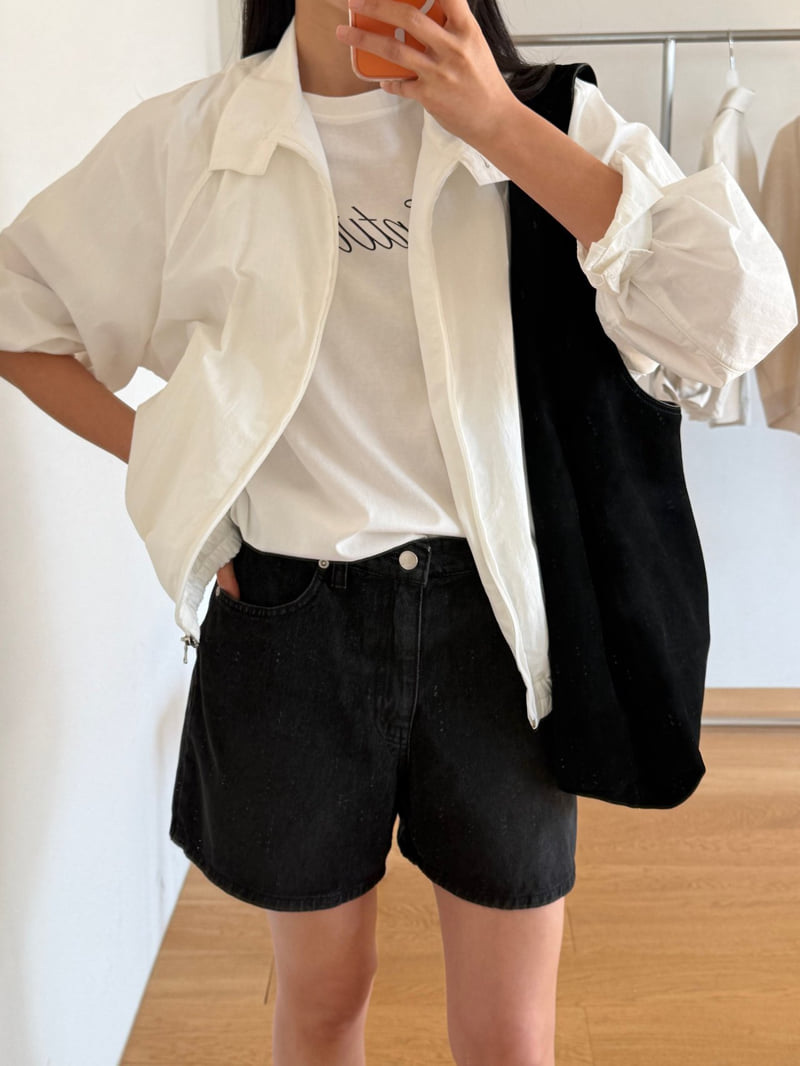 Amygrace - Korean Women Fashion - #womensfashion - Black Denim Shorts - 3