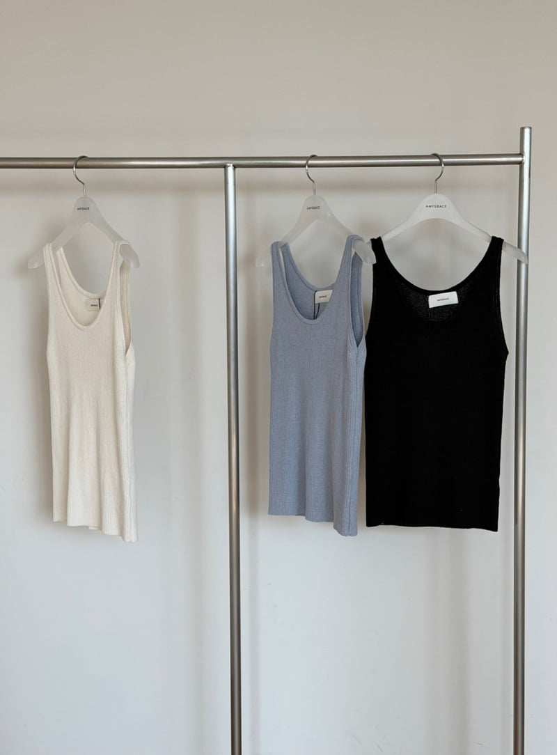Amygrace - Korean Women Fashion - #womensfashion - Pound Knit Sleeveless Top - 11