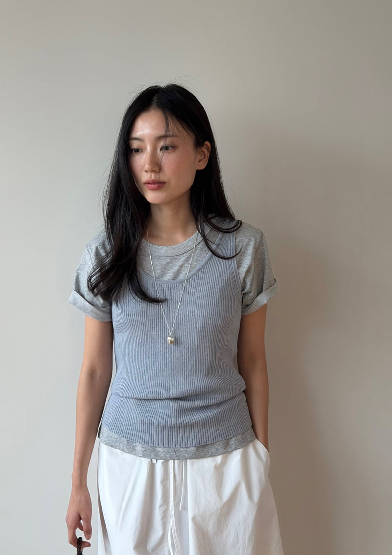 Amygrace - Korean Women Fashion - #womensfashion - Pound Knit Sleeveless Top - 9