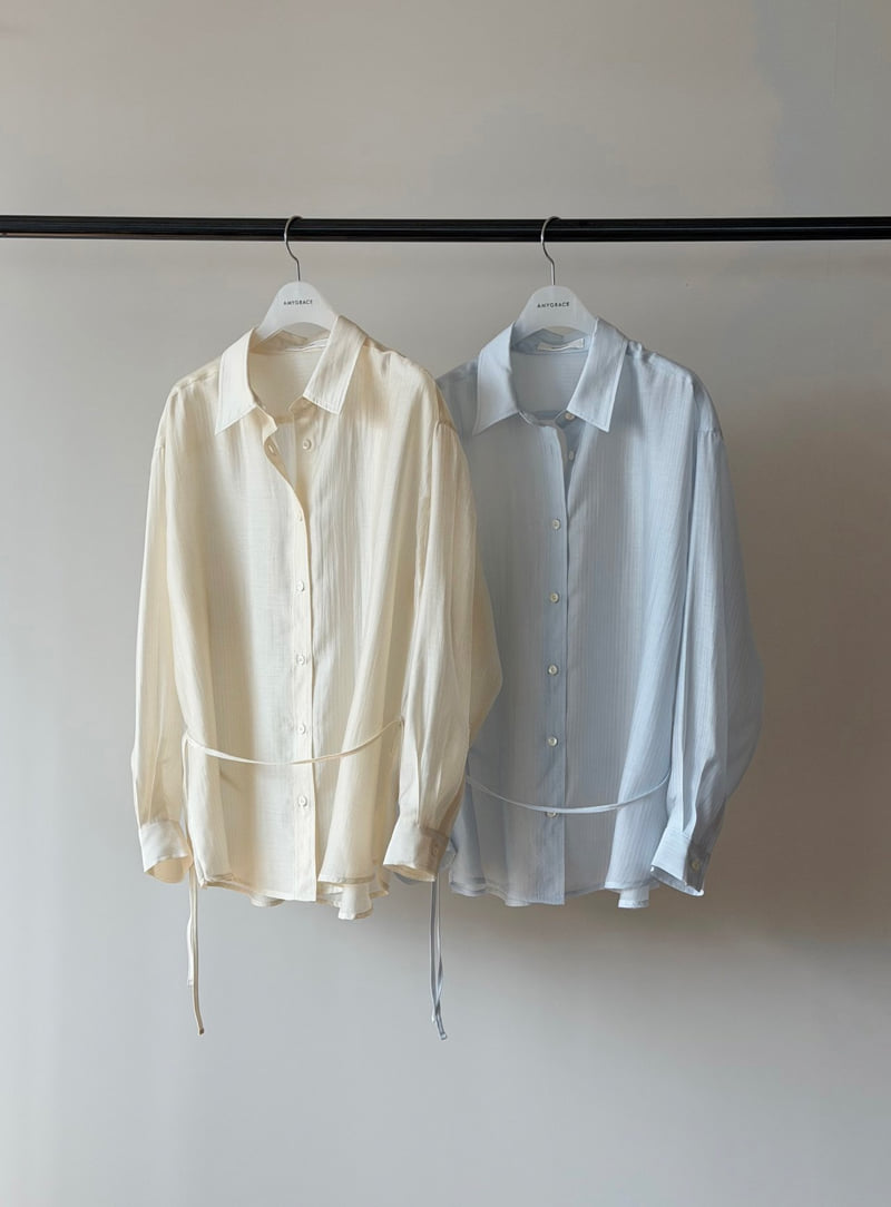 Amygrace - Korean Women Fashion - #womensfashion - Stitch Detail Blouse
