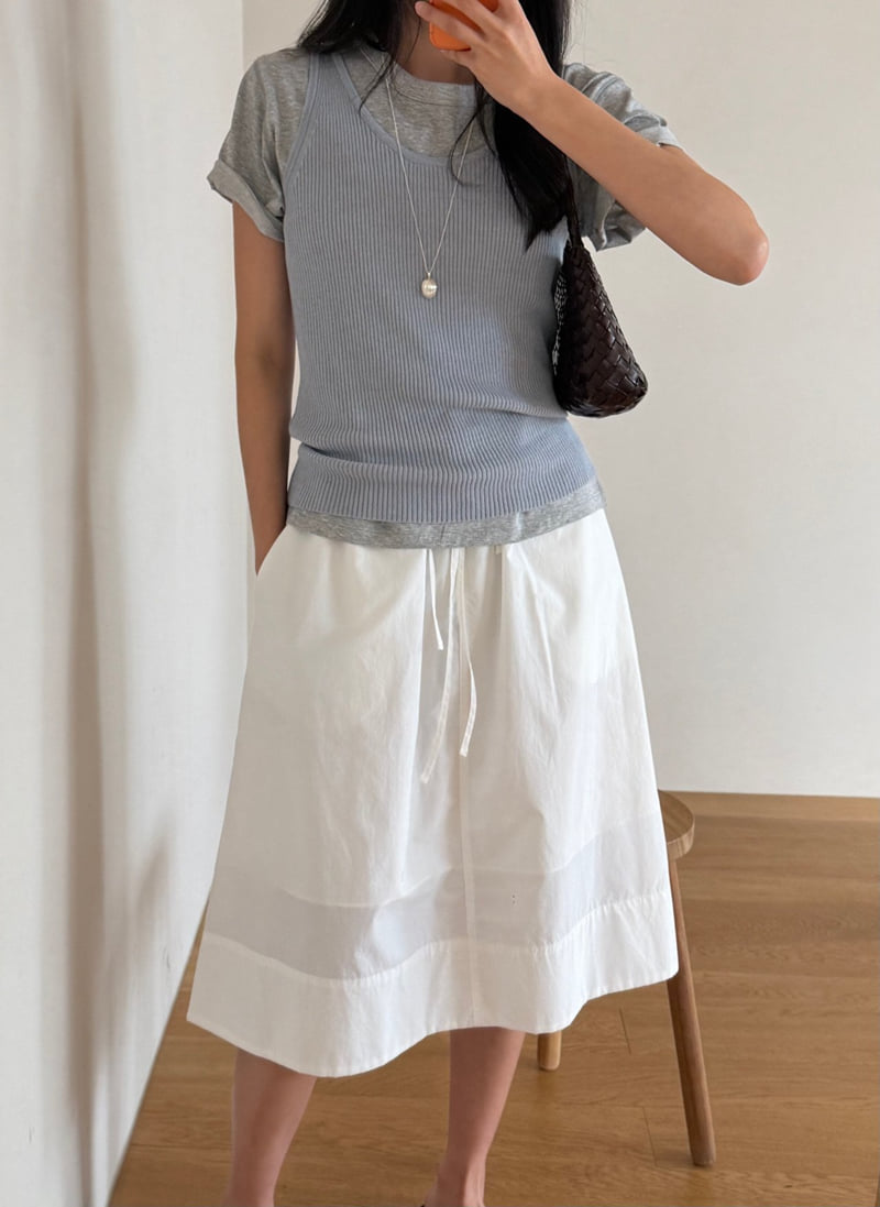Amygrace - Korean Women Fashion - #womensfashion - Rose Flare Skirt - 8