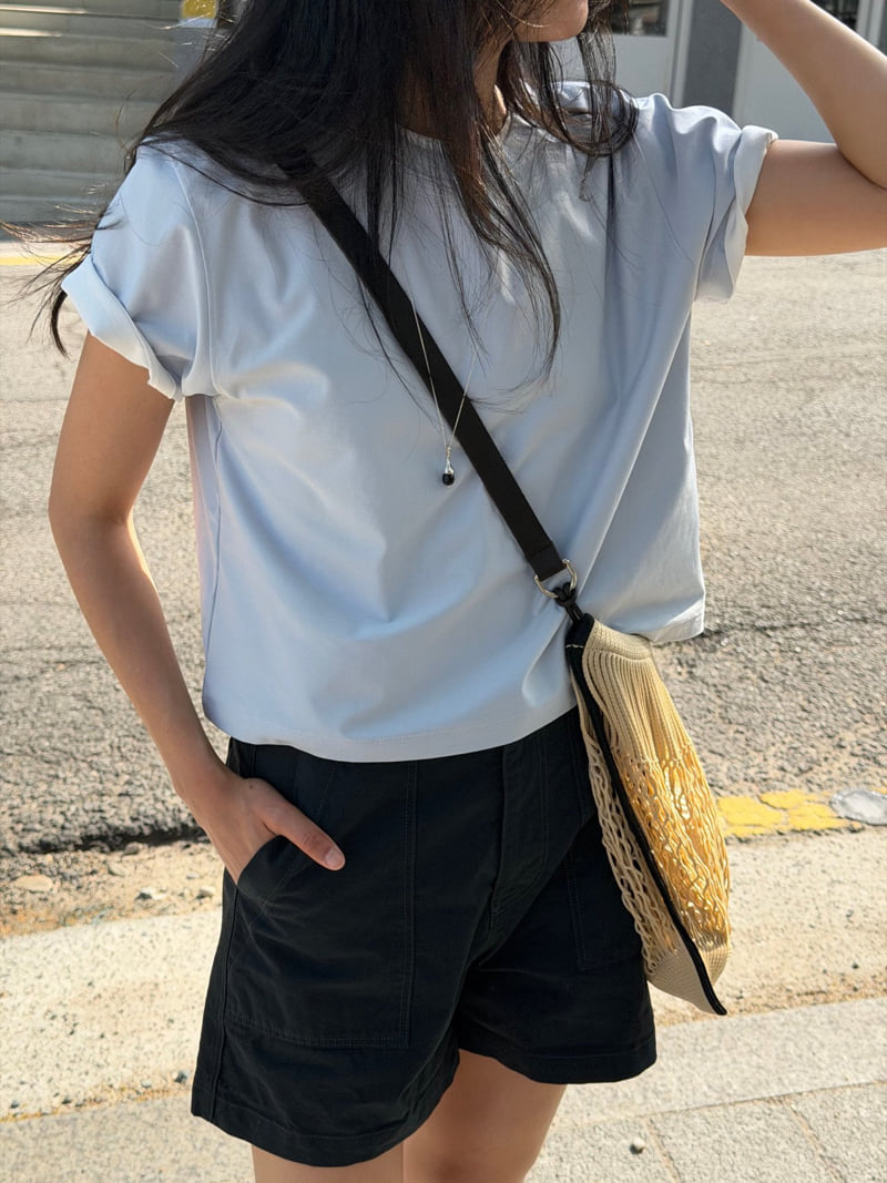 Amygrace - Korean Women Fashion - #womensfashion - Sorona Cropped Tee - 10