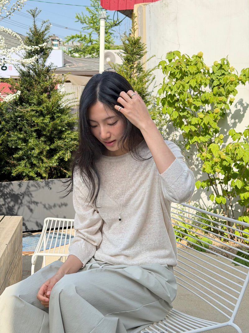 Amygrace - Korean Women Fashion - #womensfashion - Minimal Summer Knit Top - 5