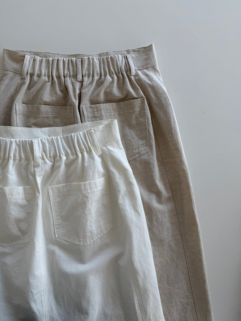 Amygrace - Korean Women Fashion - #womensfashion - Pure Cotton Band-Waist Skirt - 5