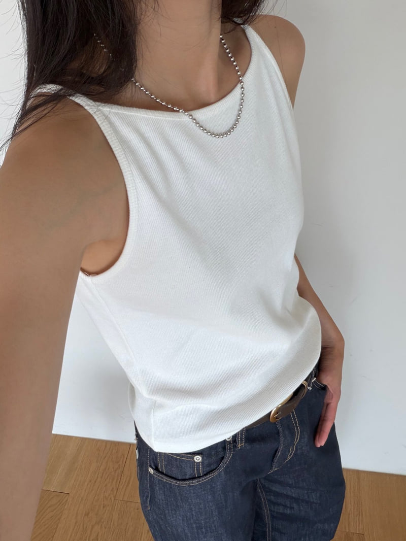Amygrace - Korean Women Fashion - #womensfashion - Boat-Neck Ribbed Top - 6
