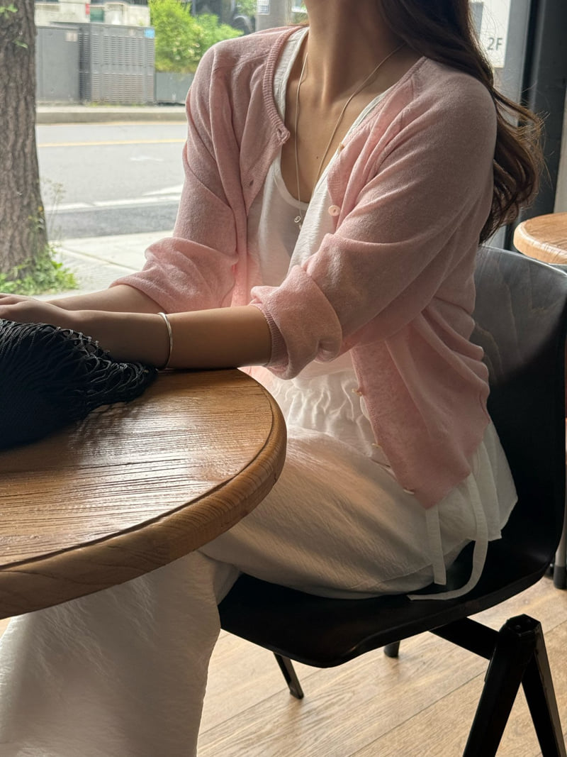 Amygrace - Korean Women Fashion - #momslook - Summer Linen Cardigan - 4