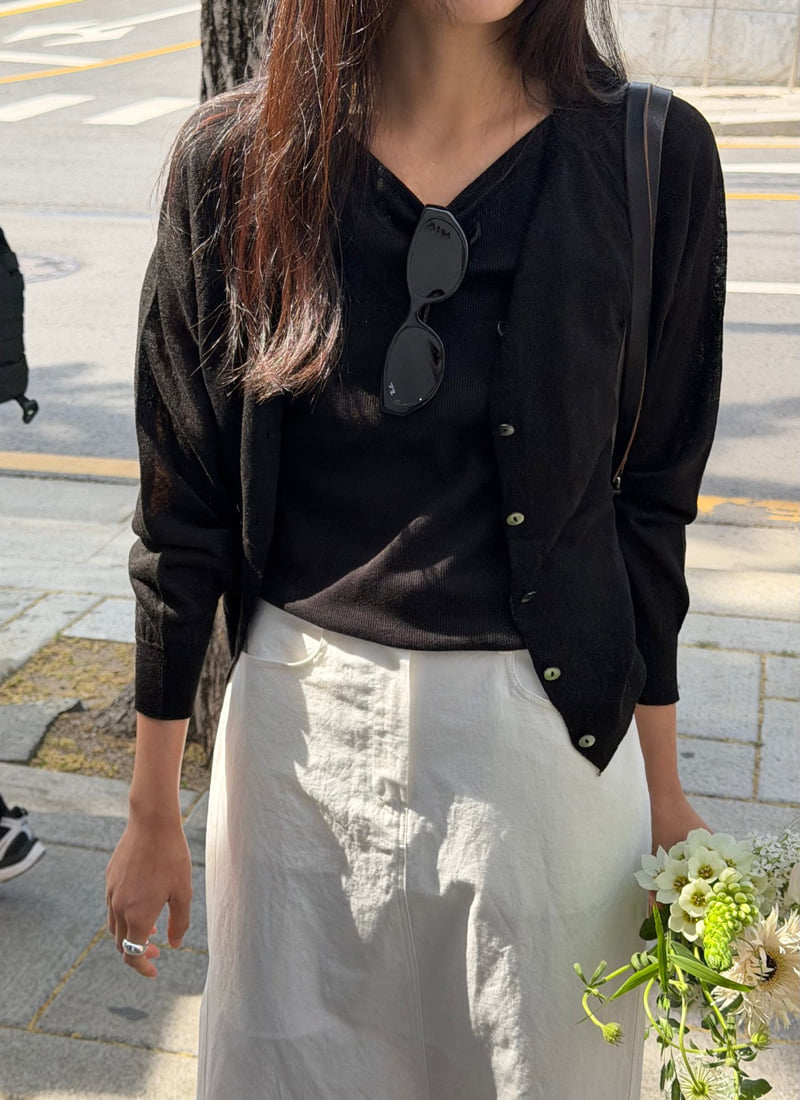 Amygrace - Korean Women Fashion - #womensfashion - Summer Linen Cardigan - 8