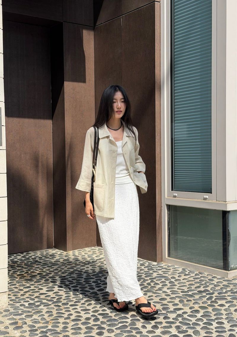 Amygrace - Korean Women Fashion - #womensfashion - Sheer Summer Jacket - 2