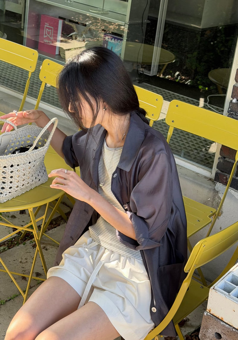 Amygrace - Korean Women Fashion - #momslook - Sheer Summer Jacket - 4