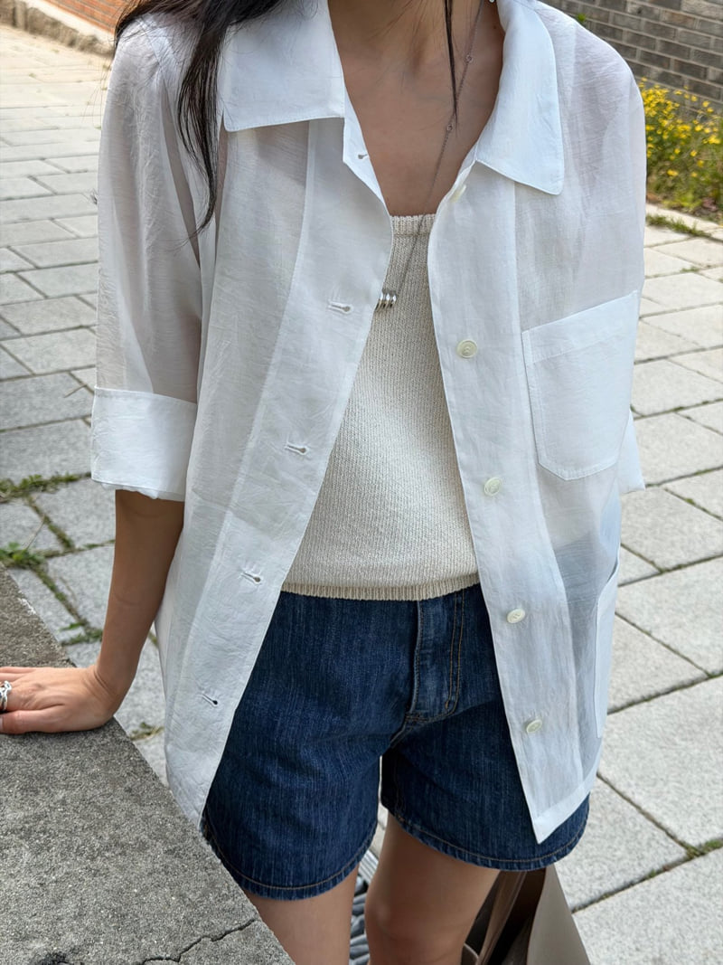 Amygrace - Korean Women Fashion - #womensfashion - Sheer Summer Jacket - 6