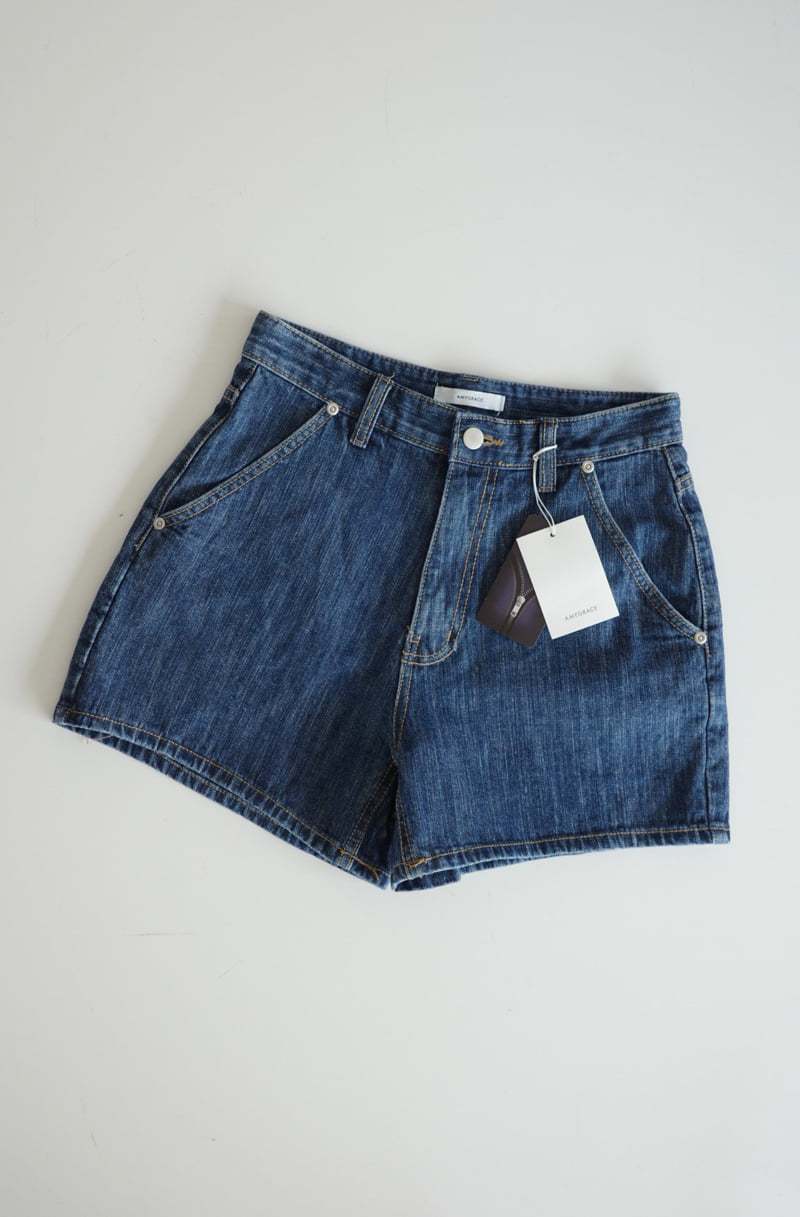 Amygrace - Korean Women Fashion - #womensfashion - Slub Denim Shorts