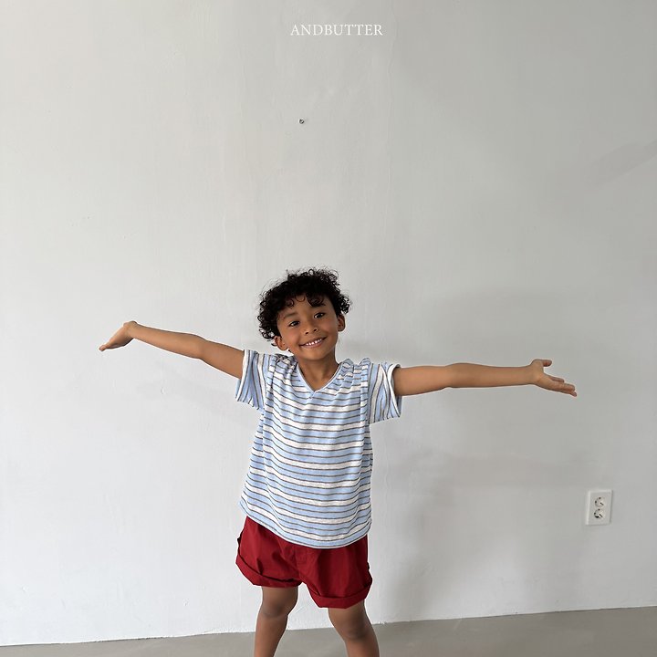 Andbutter - Korean Children Fashion - #Kfashion4kids - Summer V-Neck Tee - 11