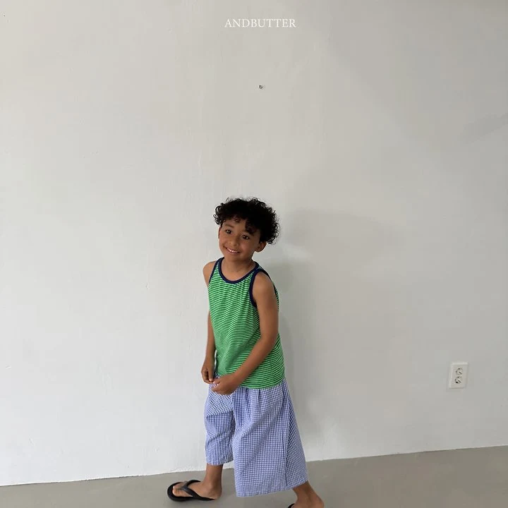Andbutter - Korean Children Fashion - #childofig - Check Bermuda Pants - 12