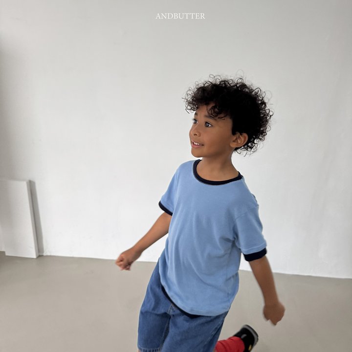 Andbutter - Korean Children Fashion - #childofig - Color Match Tee - 5