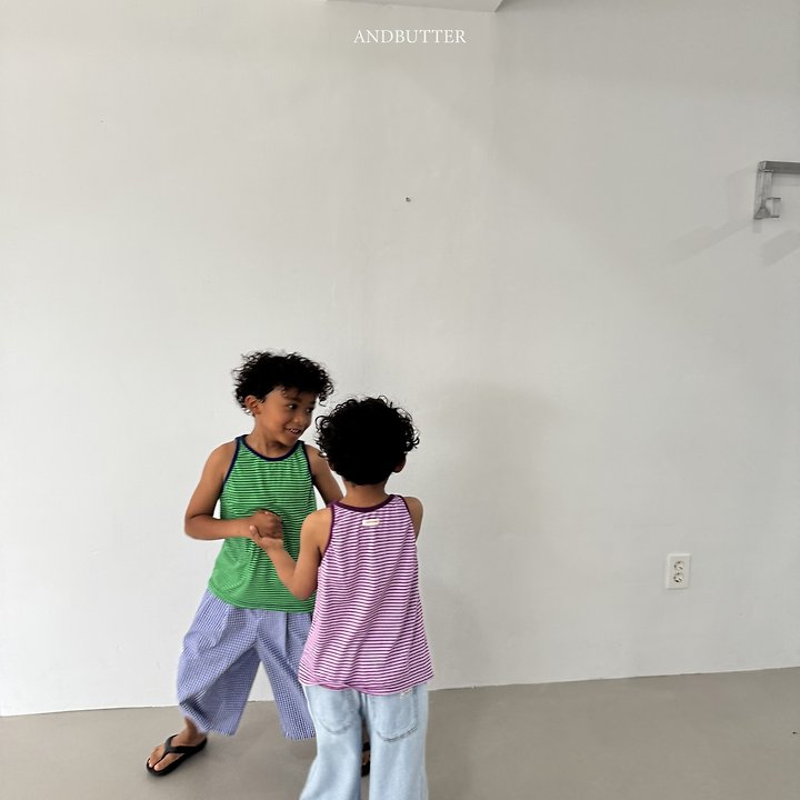 Andbutter - Korean Children Fashion - #childofig - Vivid Stripe Sleeveless - 3