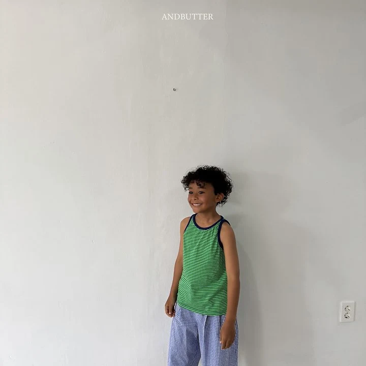 Andbutter - Korean Children Fashion - #designkidswear - Vivid Stripe Sleeveless - 6