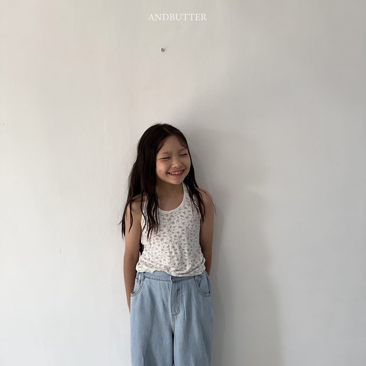 Andbutter - Korean Children Fashion - #discoveringself - Tencel Flower Halter Neck - 12