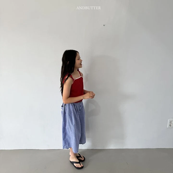 Andbutter - Korean Children Fashion - #fashionkids - Check Bermuda Pants - 3