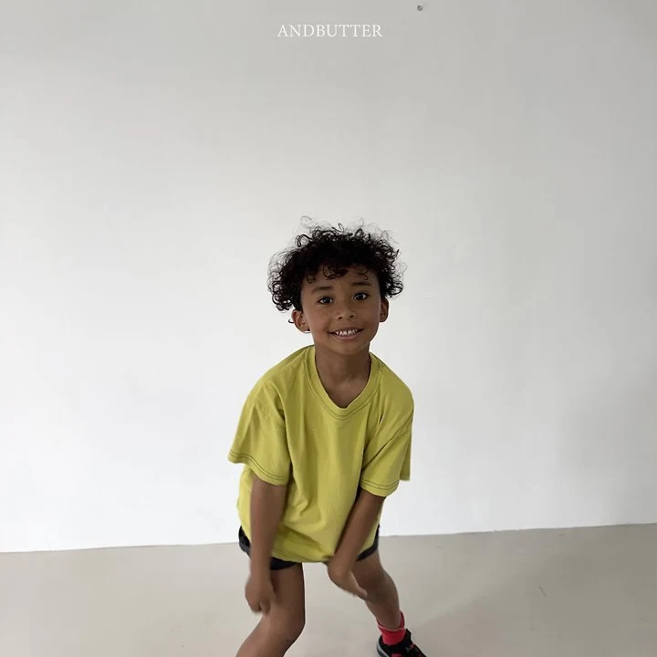 Andbutter - Korean Children Fashion - #kidsshorts - Stitch Point Tee - 5