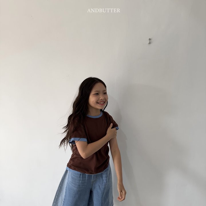 Andbutter - Korean Children Fashion - #kidsshorts - Color Match Tee - 11