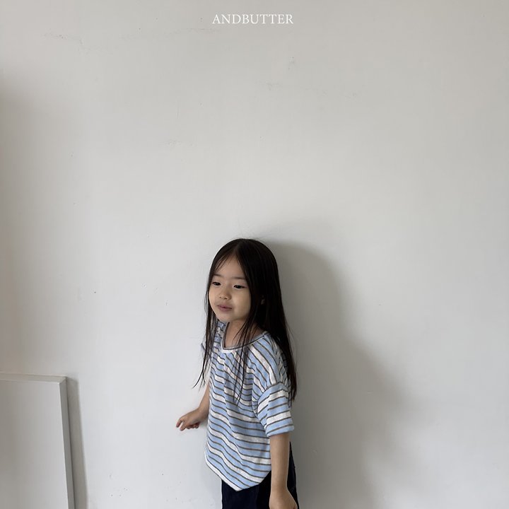 Andbutter - Korean Children Fashion - #kidsshorts - Summer V-Neck Tee - 8