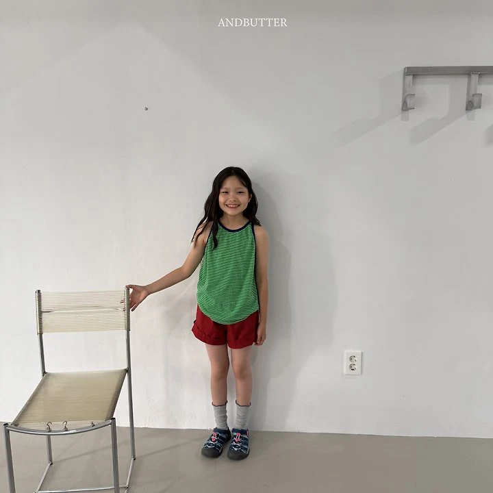 Andbutter - Korean Children Fashion - #kidsstore - Vivid Stripe Sleeveless - 10