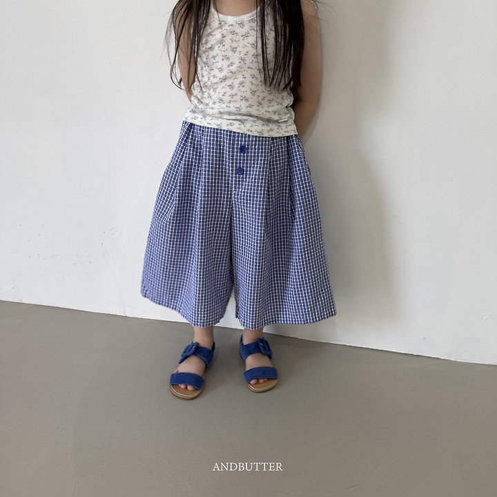 Andbutter - Korean Children Fashion - #kidzfashiontrend - Check Bermuda Pants - 6