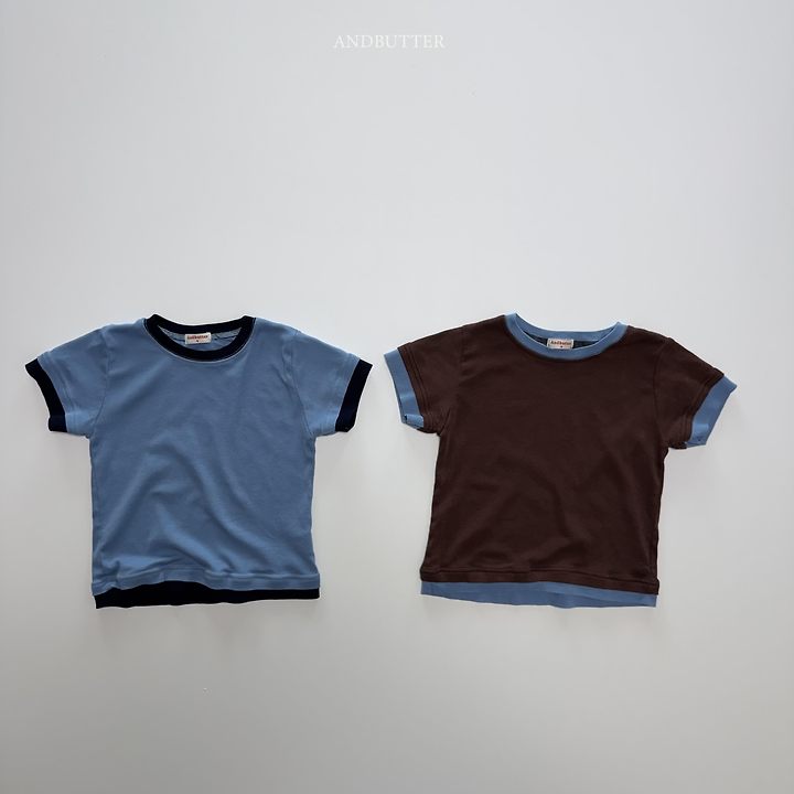 Andbutter - Korean Children Fashion - #littlefashionista - Color Match Tee