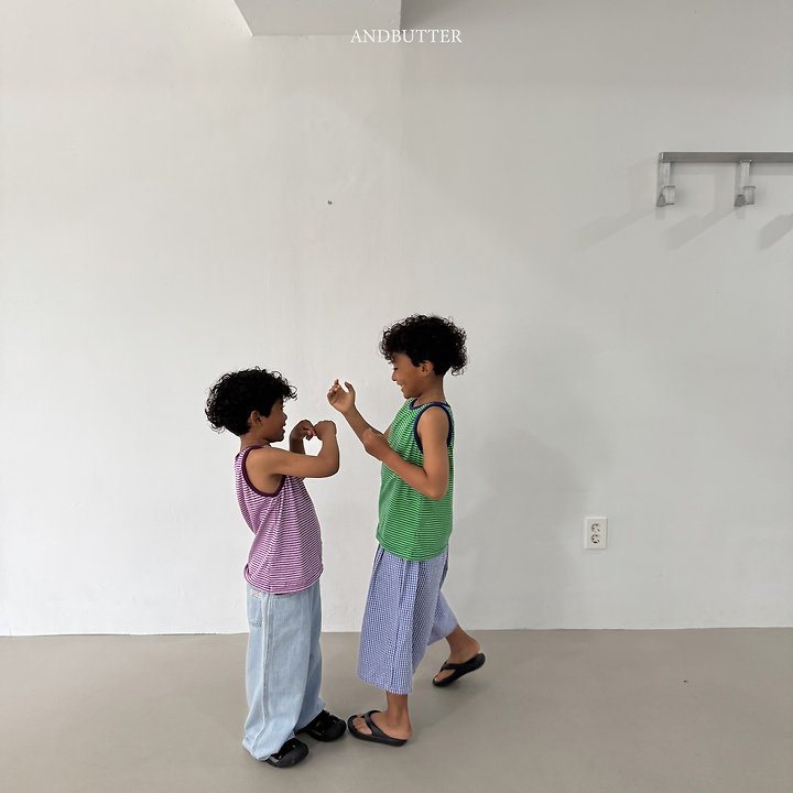 Andbutter - Korean Children Fashion - #magicofchildhood - Check Bermuda Pants - 9