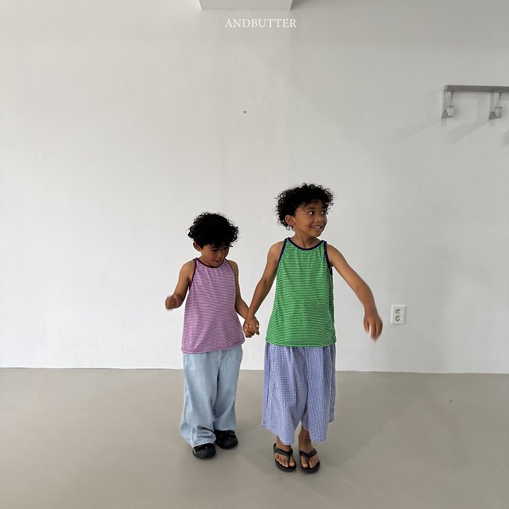 Andbutter - Korean Children Fashion - #minifashionista - Check Bermuda Pants - 10