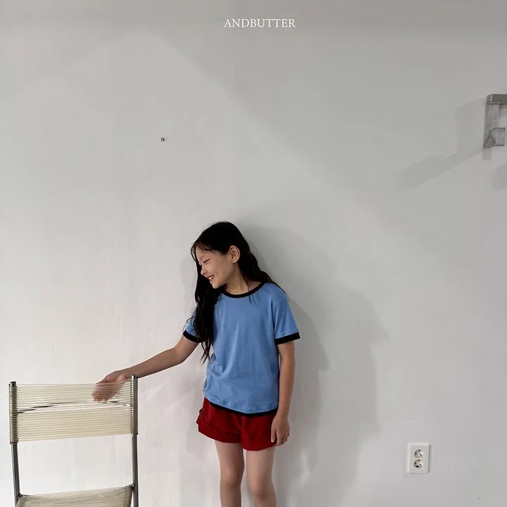 Andbutter - Korean Children Fashion - #minifashionista - Color Match Tee - 3