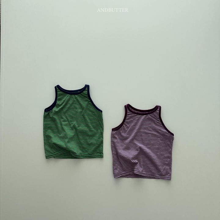 Andbutter - Korean Children Fashion - #minifashionista - Vivid Stripe Sleeveless